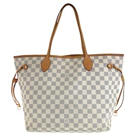 Louis Vuitton-Louis Vuitton Neverfull MM Damier Azur 2way bag-White