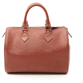 Louis Vuitton-Sac à main Louis Vuitton Speedy 25 Epi-Marron