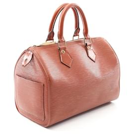 Louis Vuitton-Sac à main Louis Vuitton Speedy 25 Epi-Marron