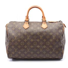 Louis Vuitton-Sac à main Louis Vuitton Speedy 35 Monogram-Marron