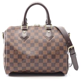 Louis Vuitton-Sac à main Louis Vuitton Speedy Bandoulière 25 Damier-Marron