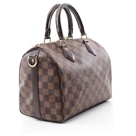 Louis Vuitton-Sac à main Louis Vuitton Speedy Bandoulière 25 Damier-Marron