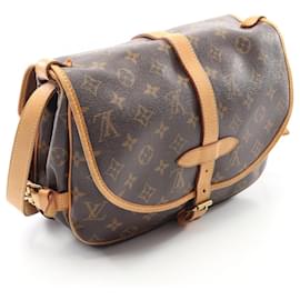 Louis Vuitton-Sac à épaule Saumur 30 Monogram Louis Vuitton-Marron