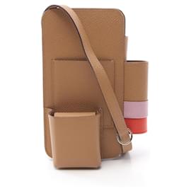 Hermès-Sac à épaule Epsom Hermes Way-Marron