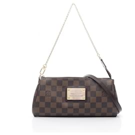 Louis Vuitton-Louis Vuitton Eva Damier Coated Canvas 2way Handbag-Metallic,Bronze