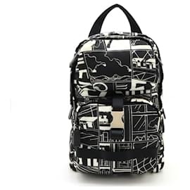 Prada-Prada Nylon Tessuto Comics Shoulder Bag 2VZ013-Black