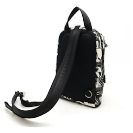 Prada-Prada Nylon Tessuto Comics Shoulder Bag 2VZ013-Black