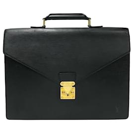 Louis Vuitton-Sac d'affaires Serviette Ambassadeur Epi Louis Vuitton-Noir