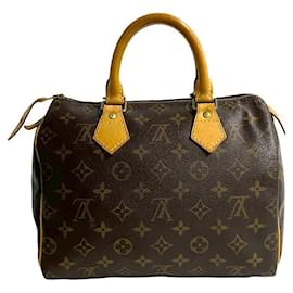 Louis Vuitton-Sac à main Louis Vuitton Speedy 25 Monogram-Marron