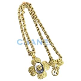 Chanel-Chanel Coco Mark Necklace-Golden,Metallic