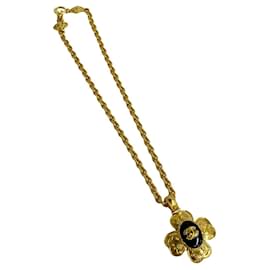 Chanel-Chanel Coco Mark Necklace-Golden,Metallic