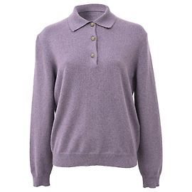 Polo classique Loro Piana en cachemire violet Violet