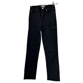 Jeans Re/Done negros de algodón talla 25 Negro