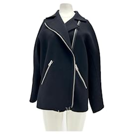 Acne-Manteau en laine-Black