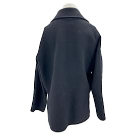 Acne-Manteau en laine-Black