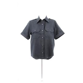 Loro Piana-Chemise en laine-Grey