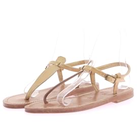Infradito K Jacques in pelle color cammello taglia 37 Cammello