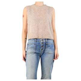 Autre Marque-Oatmeal alpaca-blend jumper vest - size UK 10-Other