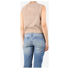 Autre Marque-Oatmeal alpaca-blend jumper vest - size UK 10-Other