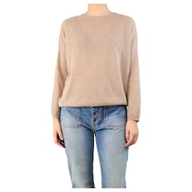 Gerard Darel-Oatmeal cashmere sweater - size UK 8-Other