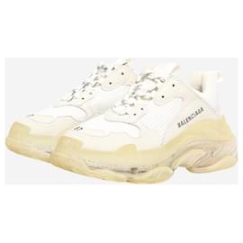 Balenciaga-White Triple S trainers - size EU 37-White