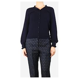 SéZane-Blue knit lace cardigan - size S-Blue