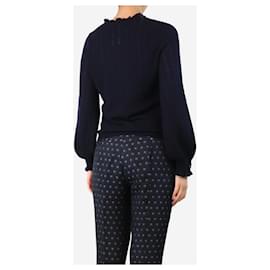 SéZane-Blue knit lace cardigan - size S-Blue