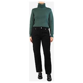 Frame Denim-Black Le Slouch jeans - size UK 8-Black