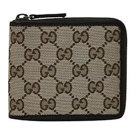 Gucci-Gucci Men's Bi-fold Wallet in Brown GG Canvas-Brown