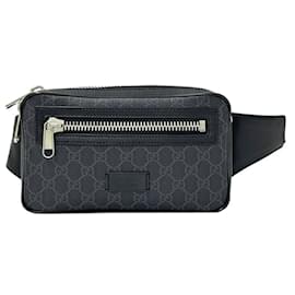 Gucci-Gucci GG Supreme Black Sling Bag-Black
