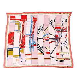 Hermès Hermes rosa Seidenschal Pink