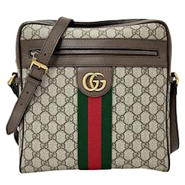 Gucci-Gucci Men's Shoulder Bag Ophidia GG Supreme-Brown