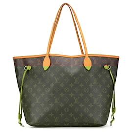 Louis Vuitton-Louis Vuitton Brown Monogram Neverfull MM-Brown
