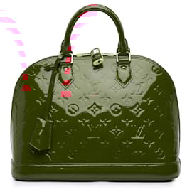 Louis Vuitton-Louis Vuitton Red Monogram Vernis Alma PM-Red