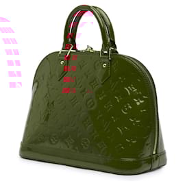 Louis Vuitton-Louis Vuitton Monogram Vernis Alma PM Rouge-Rouge