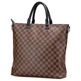 Louis Vuitton-Sac Jake Damier Ébène Marron Louis Vuitton-Marron