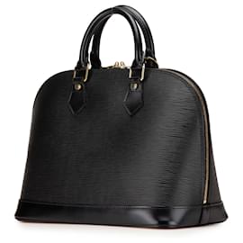 Louis Vuitton-Louis Vuitton Black Epi Alma PM-Black