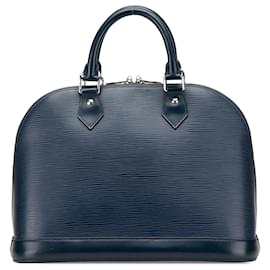 Louis Vuitton-Louis Vuitton Blue Epi Alma PM-Blue,Navy blue