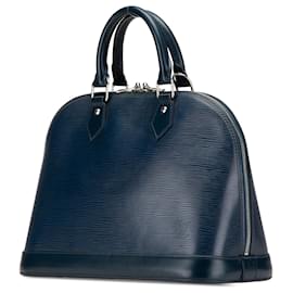 Louis Vuitton-Louis Vuitton Blue Epi Alma PM-Blue,Navy blue
