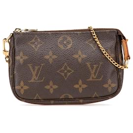 Louis Vuitton-Mini Pochette Accessoires Monogram Marron Louis Vuitton-Marron