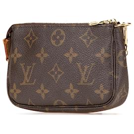 Louis Vuitton-Mini Pochette Accessoires Monogram Marron Louis Vuitton-Marron