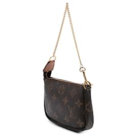 Louis Vuitton-Mini Pochette Accessoires Monogram Marron Louis Vuitton-Marron