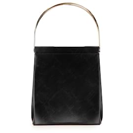 Cartier-Cartier Black Leather Trinity Handbag-Black