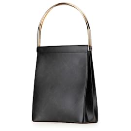 Cartier-Cartier Black Leather Trinity Handbag-Black