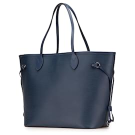 Louis Vuitton-Louis Vuitton Blue Epi Neverfull MM-Blue,Dark blue