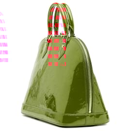 Louis Vuitton-Louis Vuitton Monogram Vernis Alma PM Rouge-Rouge