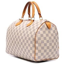 Louis Vuitton-Louis Vuitton Speedy 30 Damier Azur Blanc-Blanc