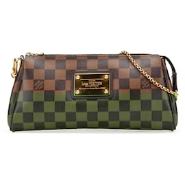 Louis Vuitton-Louis Vuitton Brown Damier Ebene Eva-Brown