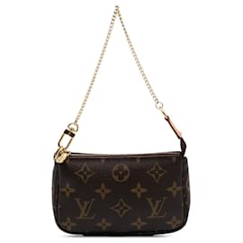 Louis Vuitton-Mini Pochette Accessoires Monogram Marron Louis Vuitton-Marron