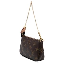 Louis Vuitton-Mini Pochette Accessoires Monogram Marron Louis Vuitton-Marron